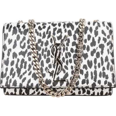 Saint Laurent Leopard Print Mini Kate Crossbody Bag