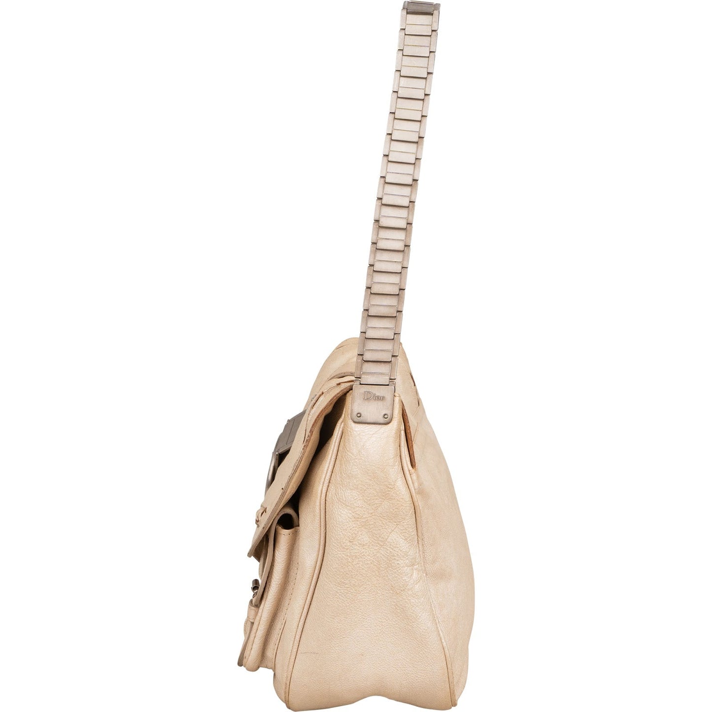 Christian Dior Gaucho Saddle Limited 259 Ivory Shoulder Bag