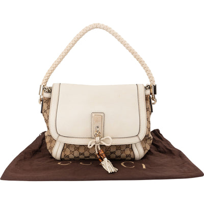 Gucci Monogram GG Canvas Bella Flap Shoulder Bag