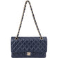 Chanel Quilted Caviar Leather Medium Gold Double Flap Shoulder Bag