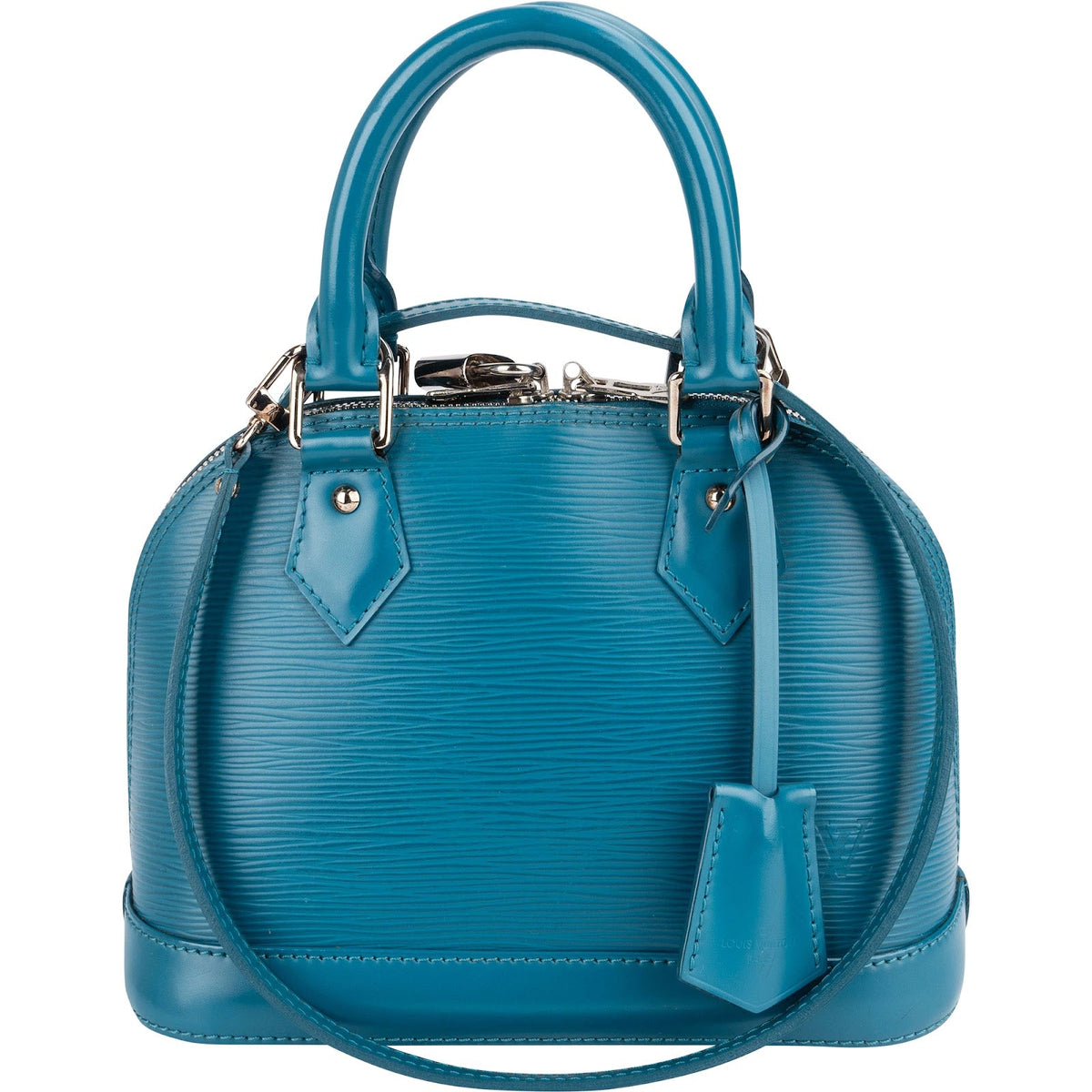 Louis Vuitton Alma BB aus blauem Epi-Leder – Vorderansicht