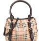 Burberry Nova-Check Monogram Haymarket Shoulder Bag
