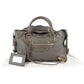 Balenciaga Grey Grained Leather City Handbag