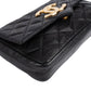 Chanel Quilted Lambskin 24K Gold Single Flap Crossbody Bag