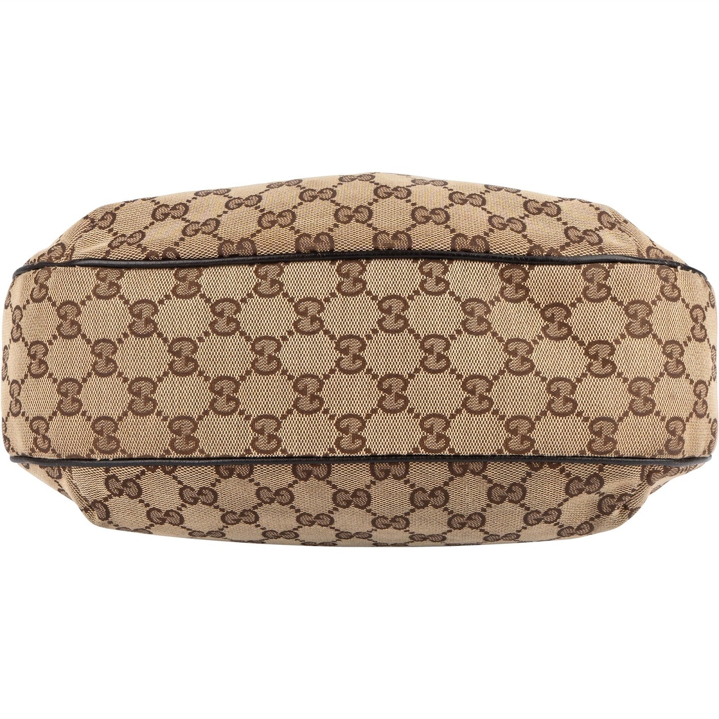 Gucci Monogram GG Canvas Sherry Line Web Stripe Hobo Shoulder Bag