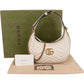 Gucci Quilted Leather GG Marmont Half-Moon Mini Shoulder Bag