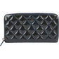 Chanel Quilted Patent Leather CC CC Wallet