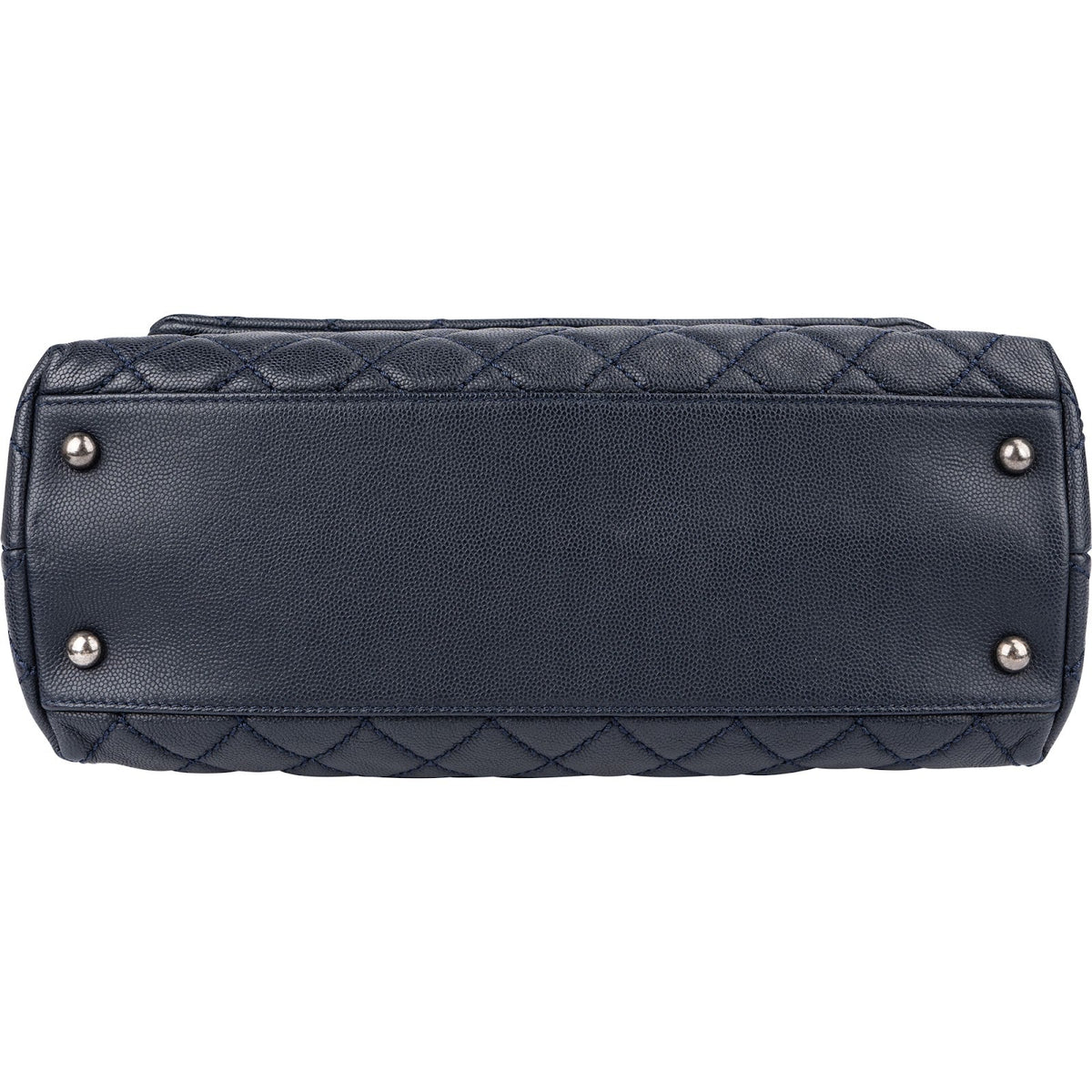 Chanel Quilted Caviar Leather Lizard Coco Handle Flap Handbag