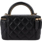 Chanel Quilted Lambskin Vanity Case Crossbody Bag