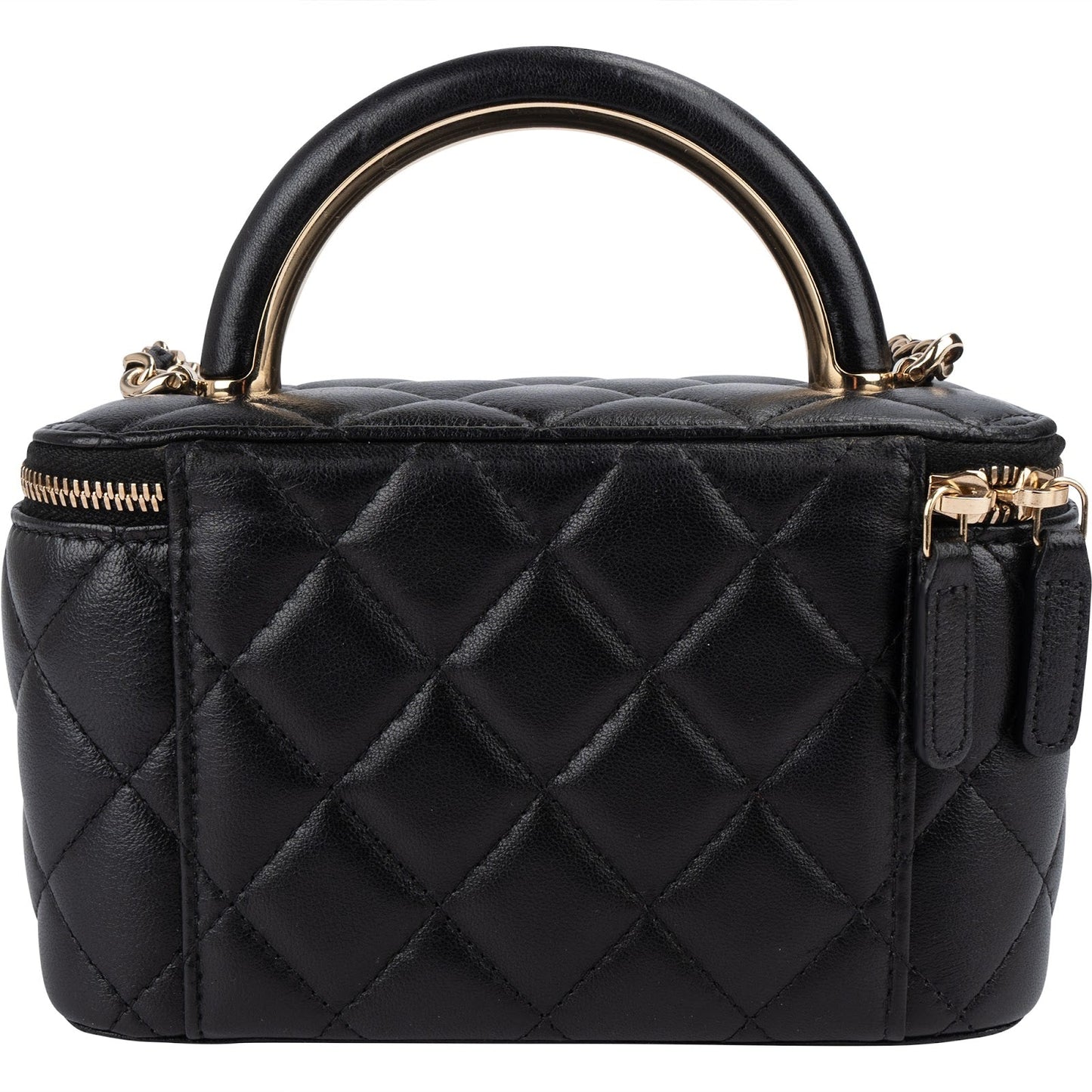 Chanel Quilted Lambskin Vanity Case Crossbody Bag