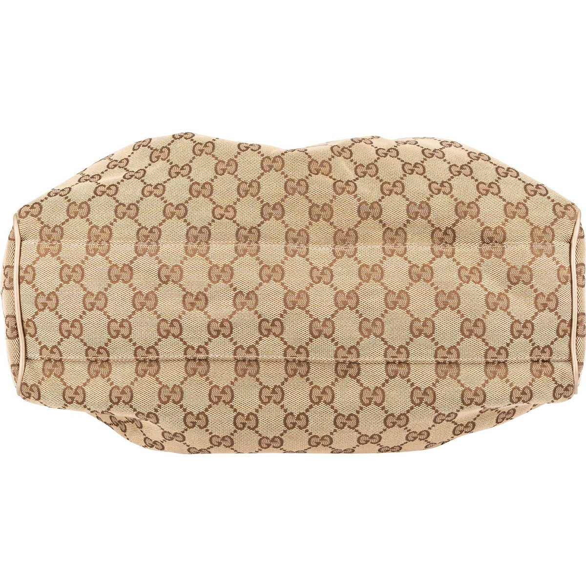 Gucci Monogram GG Canvas Metallic Leather Sukey Hobo Handbag