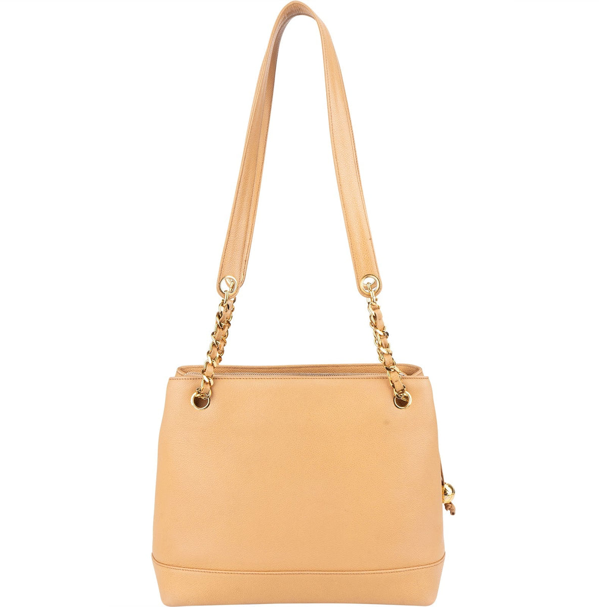 Chanel Caviar Leather CC Tote Shoulder Bag