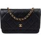 Chanel Quilted Caviar Leather CC Wallet On Chain Crossbody Bag