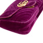 Gucci Velvet Matelassé GG Marmont Small Crossbody Bag