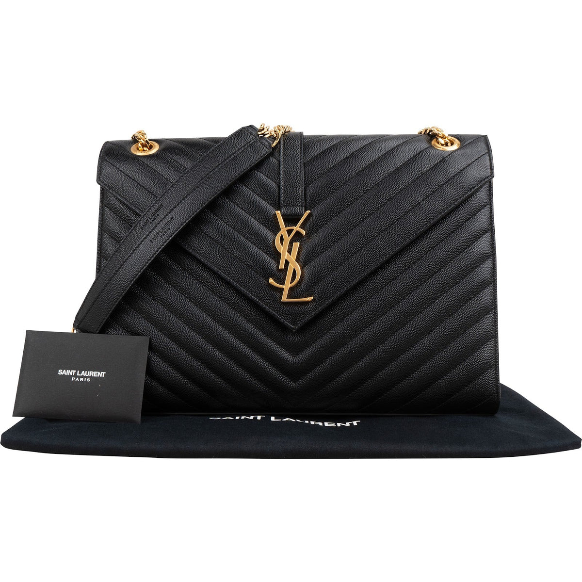 Saint Laurent Grain Ee Poudre Large Envelope Crossbody Bag