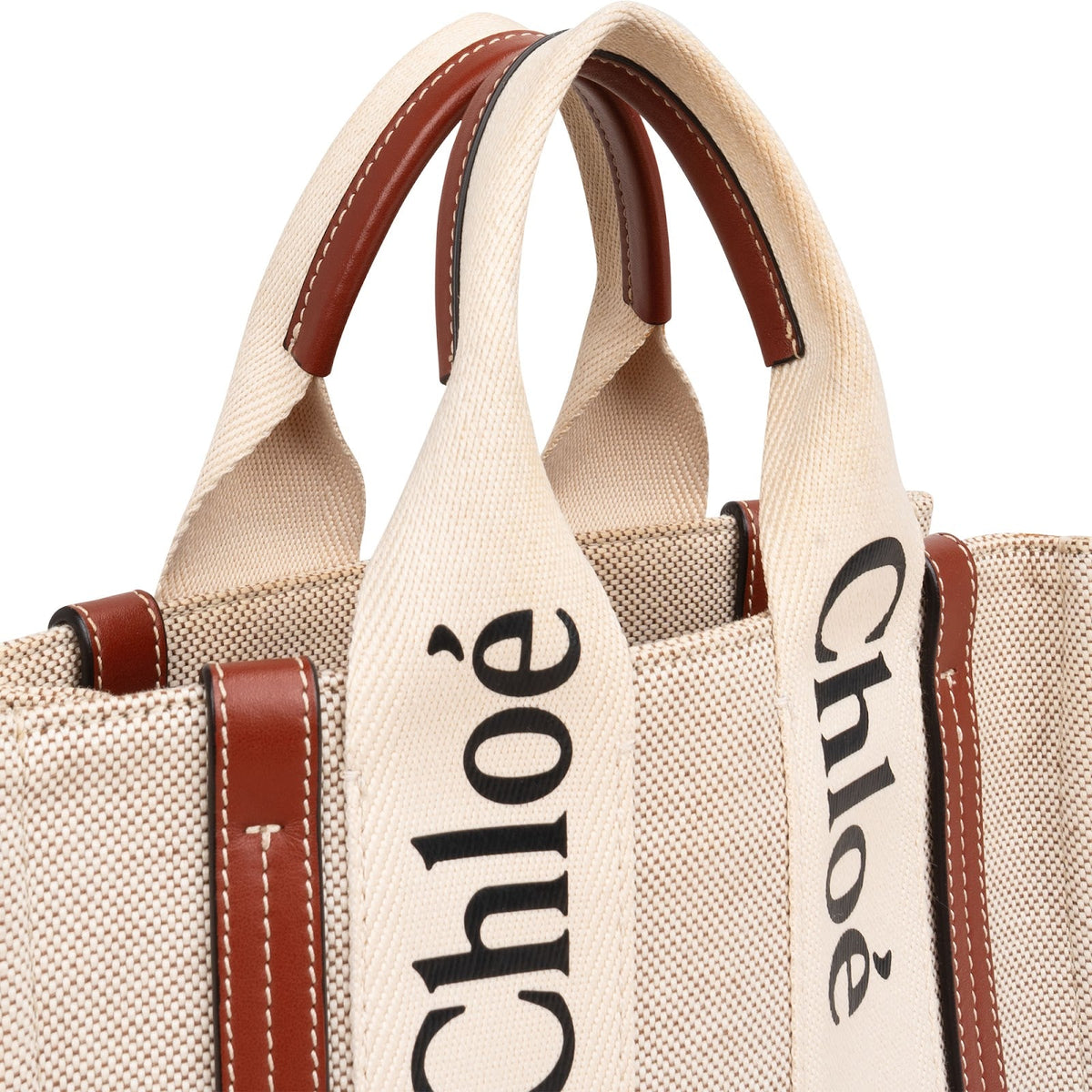Chloé Canvas Small Woody Tote Handbag