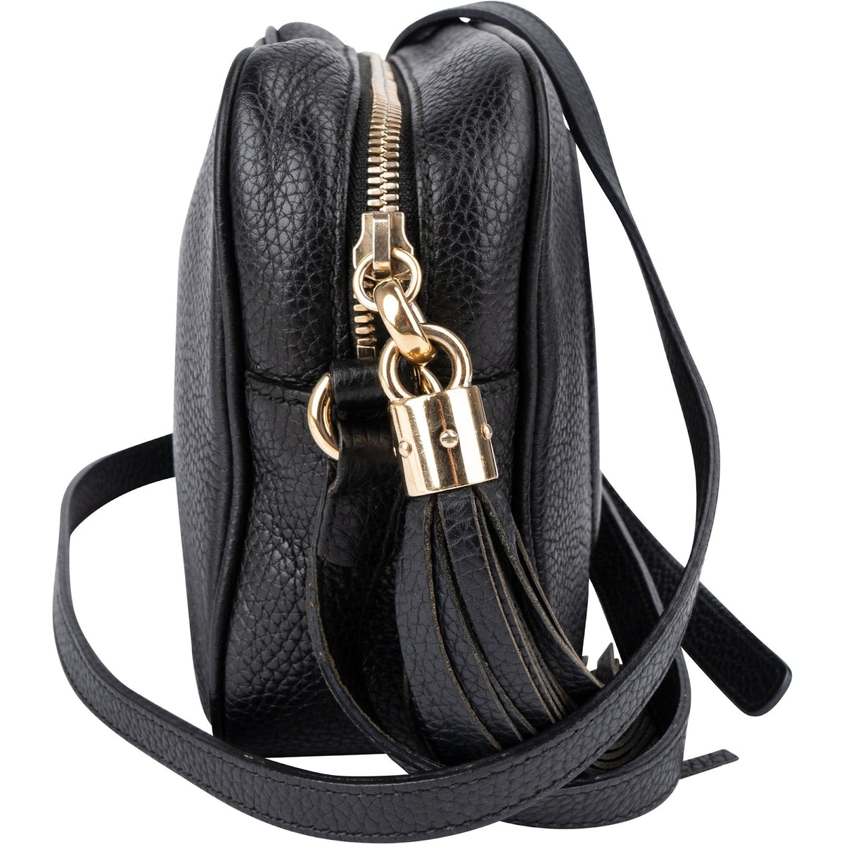 Gucci Black Leather Soho Disco Crossbody Bag
