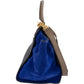 Céline Tricolor Suede Leather Trapeze Handbag