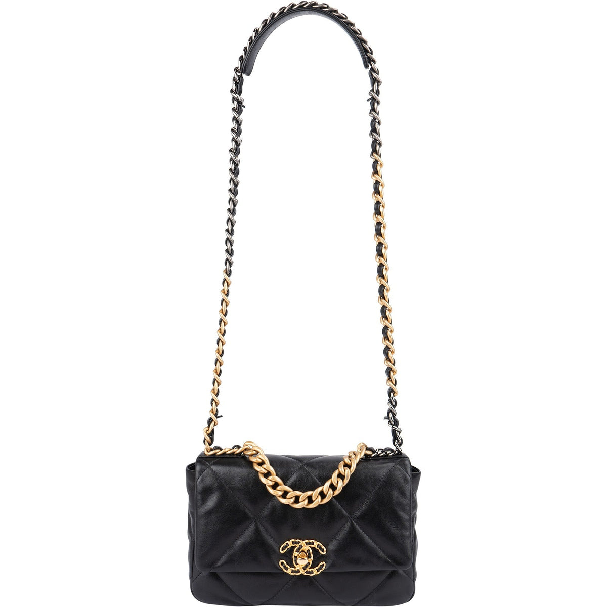 Chanel 19 Quilted Lambskin Single Flap Crossbody Bag