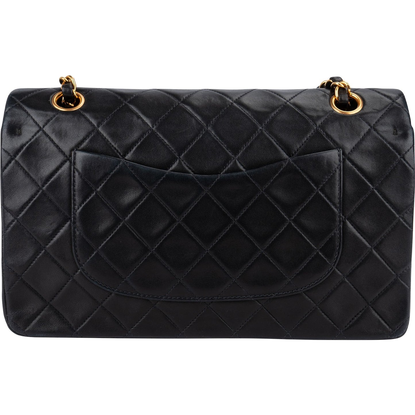 Chanel Quilted Lambskin 24K Gold Medium Double Flap Shoulder Bag