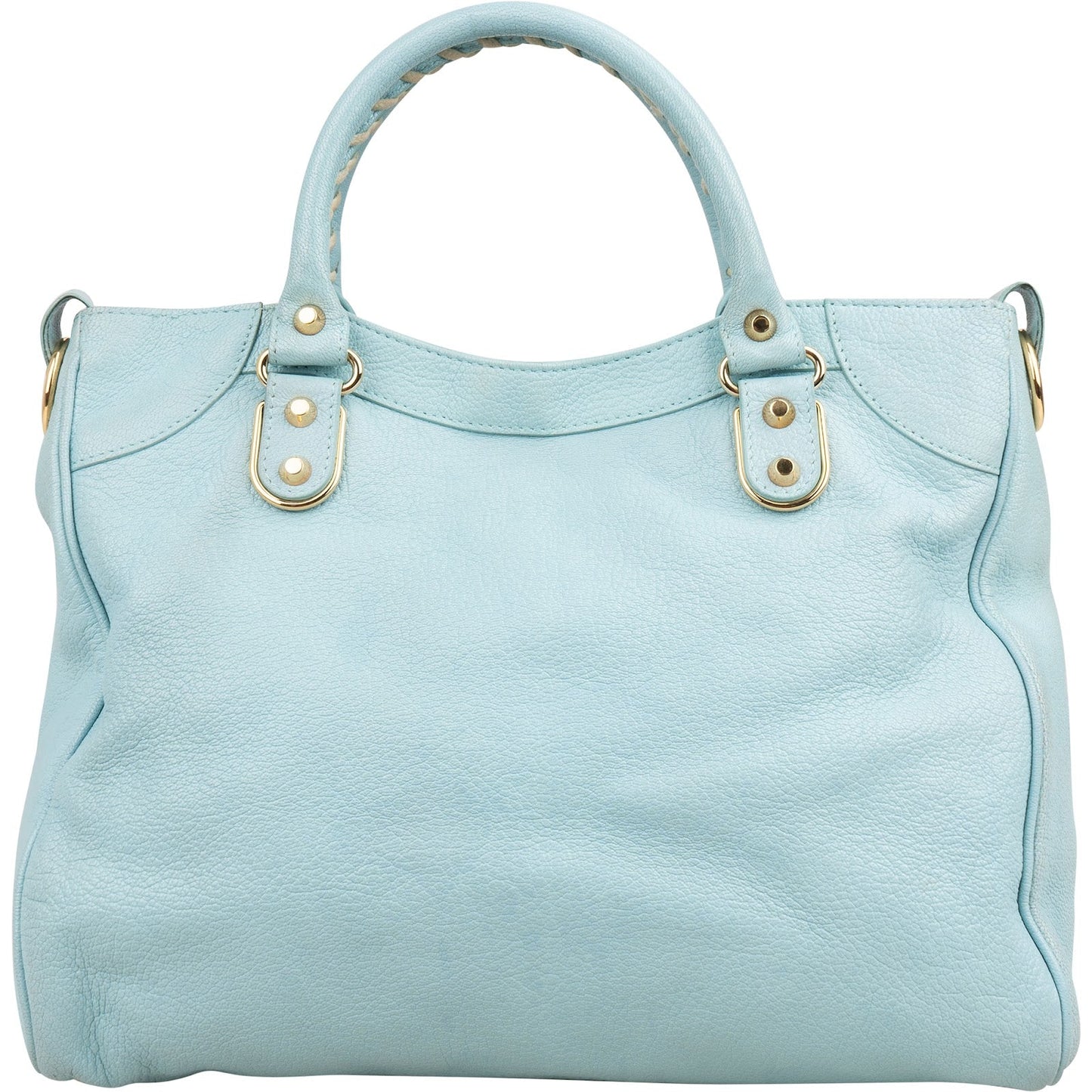 Balenciaga Blue Leather City Handbag