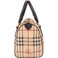 Burberry Haymarket Check Coated Canvas Boston 30 Handbag