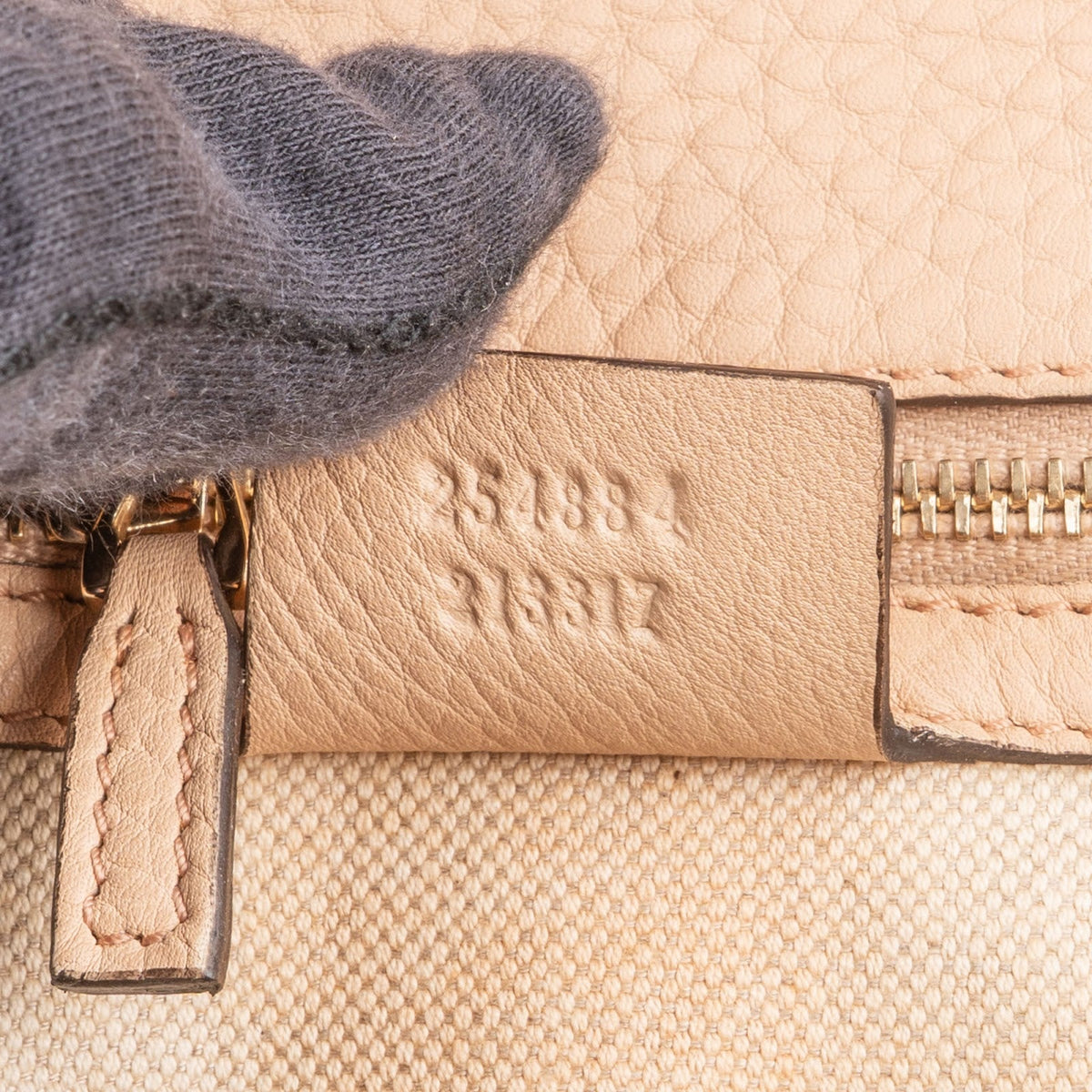 Gucci Pebbled Leather Bamboo Top Handle Flap Daily Handbag