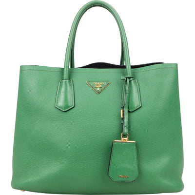 Prada Saffiano Leather Double Handbag