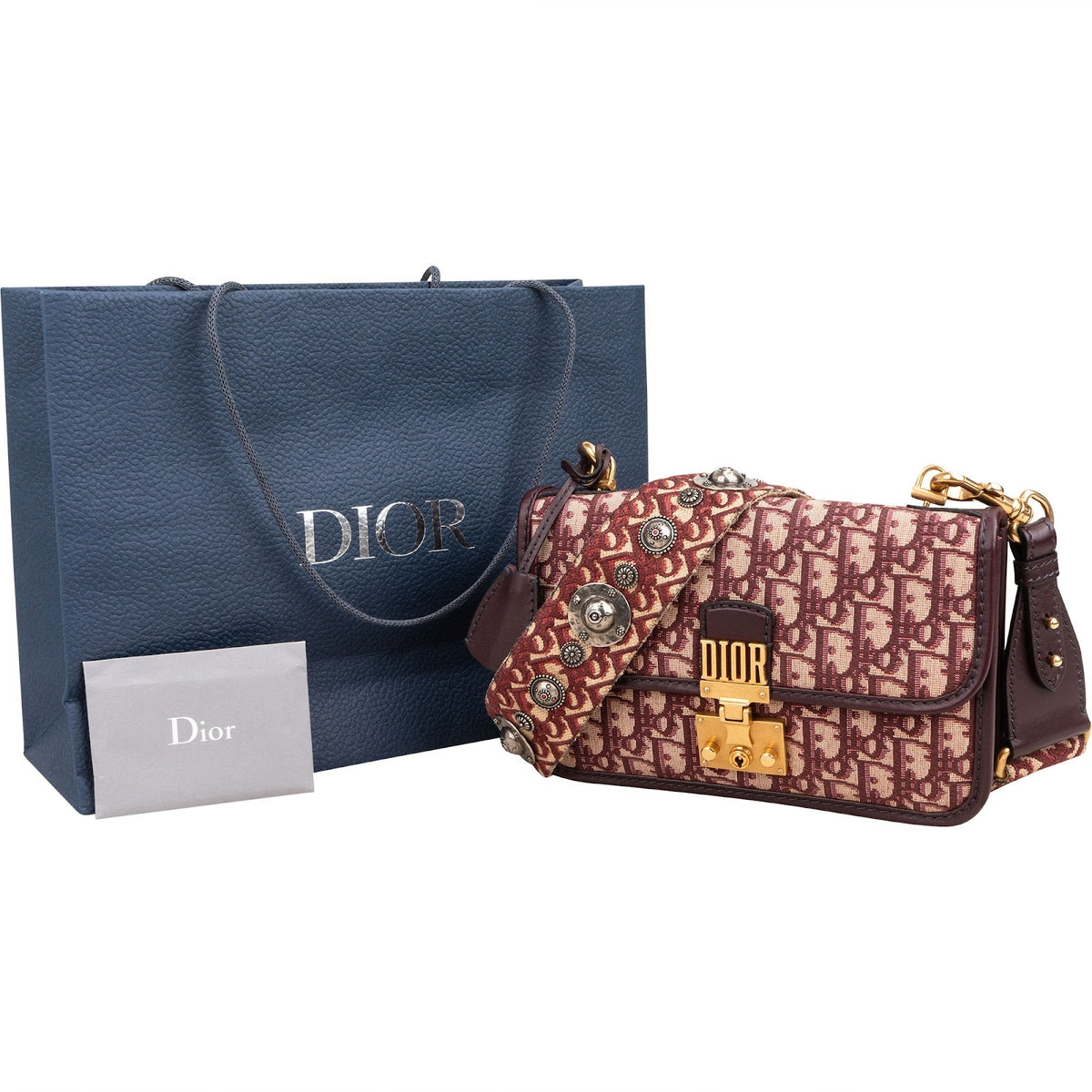 Christian Dior Trotter Monogram Canvas Dioraddict Flap Crossbody Bag