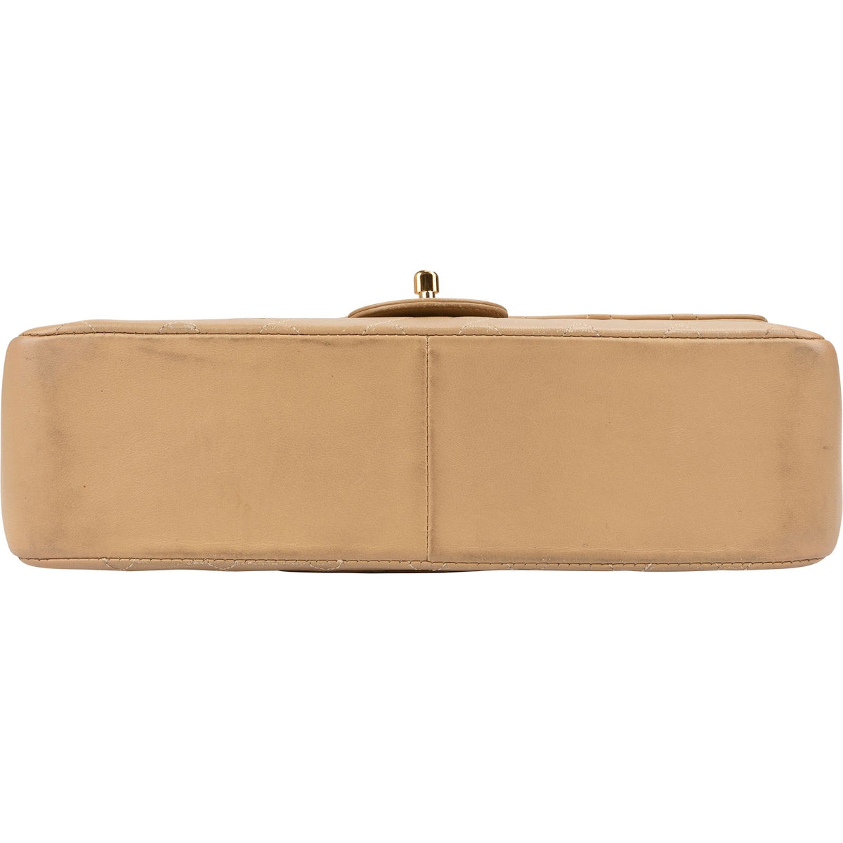 Chanel Quilted Lambskin 24K Gold Double Flap Shoulder Bag