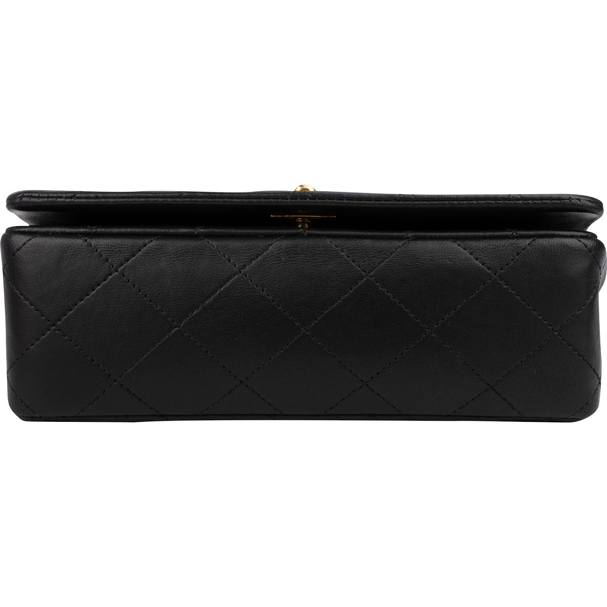 Chanel Quilted Lambskin Small 24K Gold Single Flap Crossbody Bag