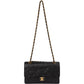 Chanel Quilted Lambskin Medium 24K Gold Double Flap Shoulder Bag