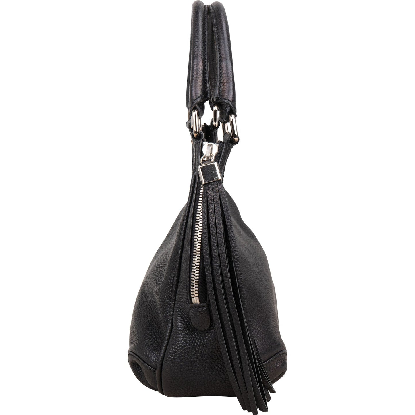 Chanel Grained Calfskin Tassel Hobo Shoulder Bag