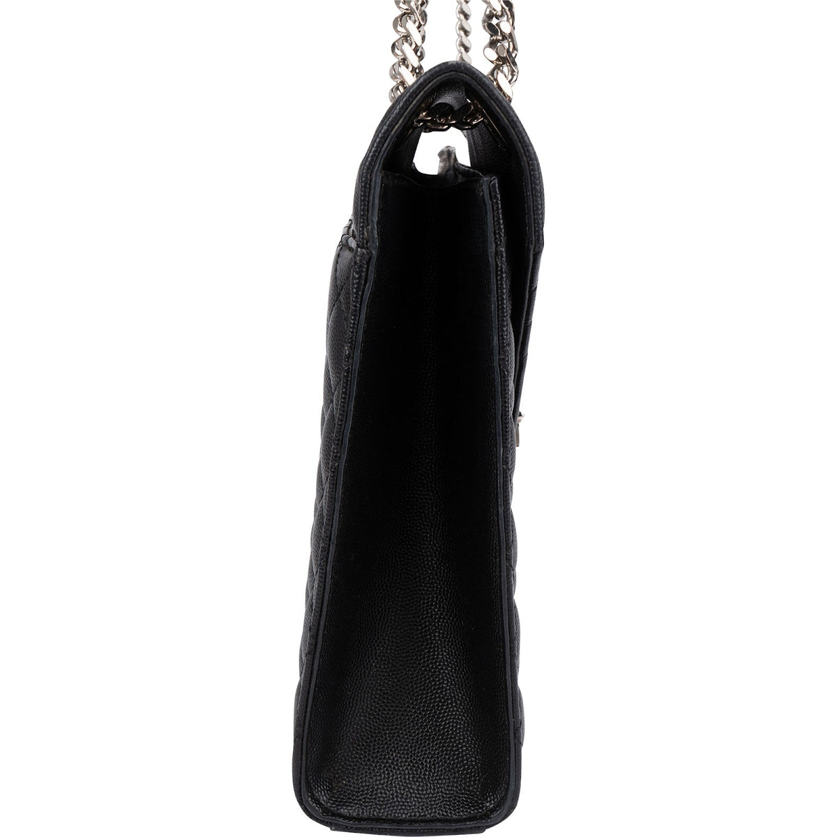 Saint Laurent Quilted Grained Leather Large Envelope Crossbody Bag