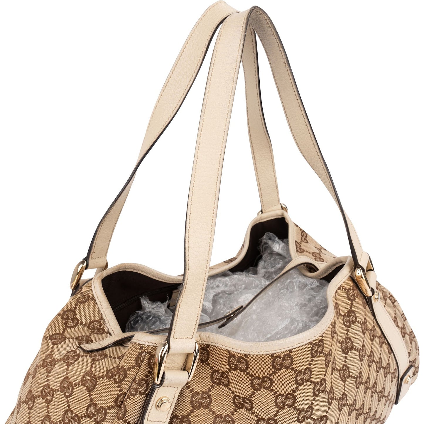 Gucci Monogram GG Canvas Abbey D-Ring Hobo Shoulder Bag