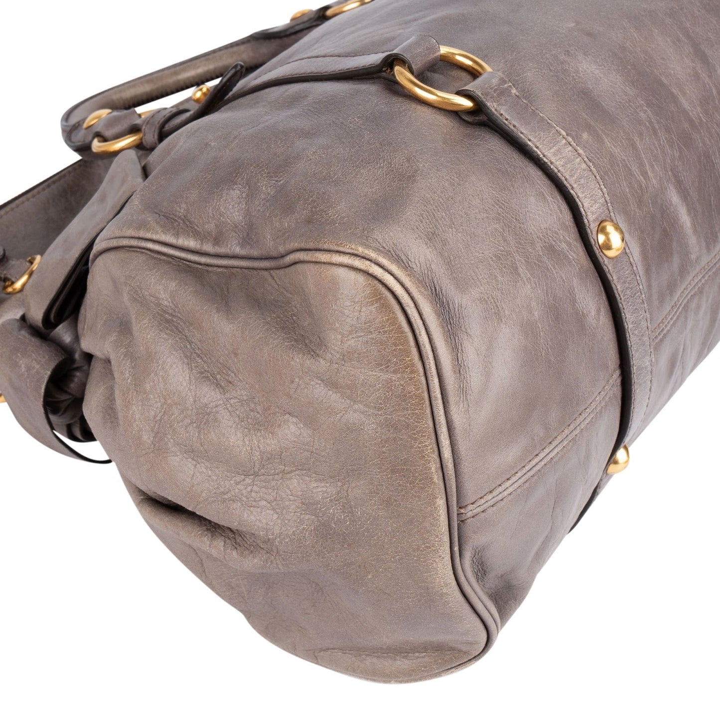 Miu Miu Vitello Lux Leather City Handbag