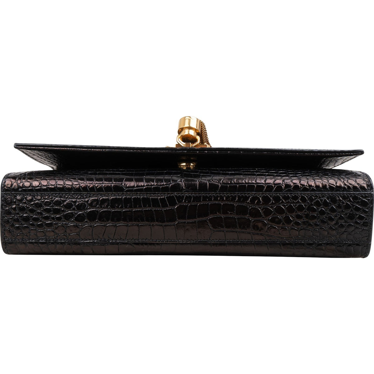 Saint Laurent Kate Tassel aus Leder in Krokooptik – Ansicht 6