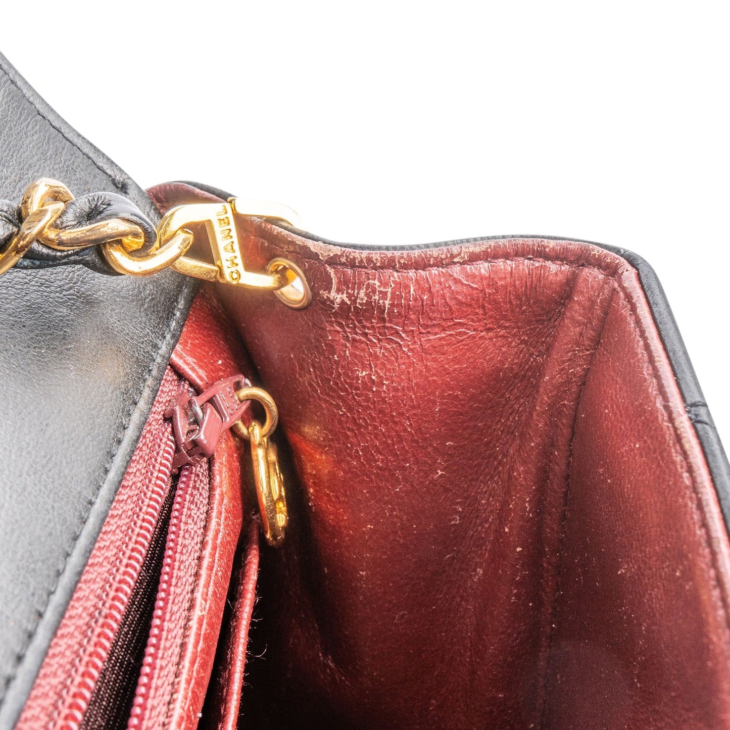 Chanel Quilted Lambskin Diana 24K Gold Single Flap Crossbody Bag