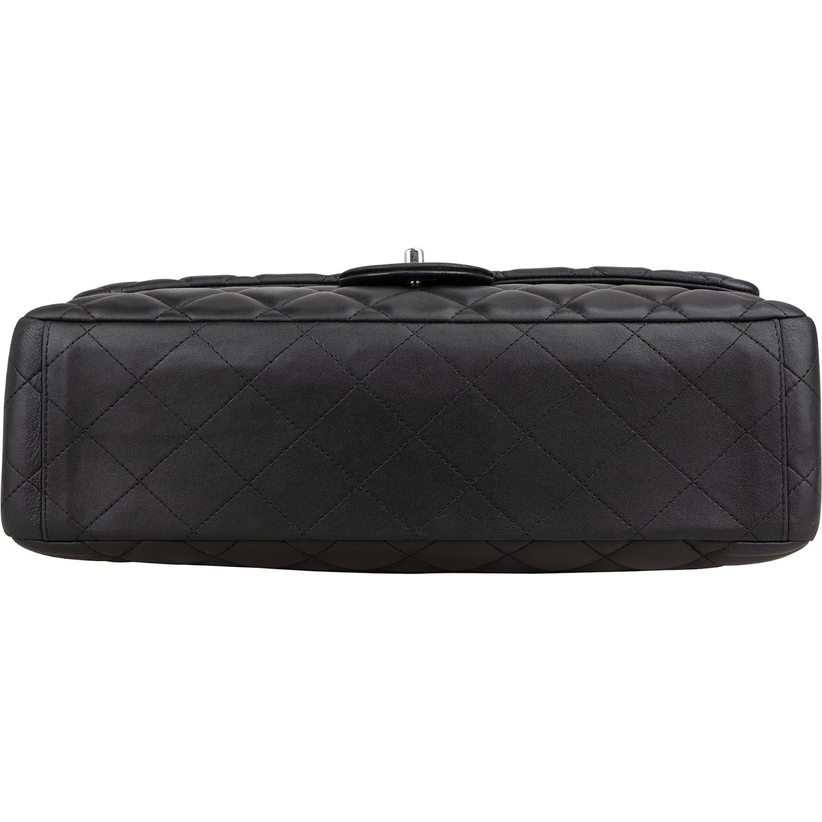 Chanel Quilted Lambskin Palladium Maxi Single Flap Crossbody Bag