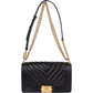 Chanel Quilted Chevron Boy Single Flap Crossbody Bag