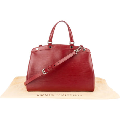 Louis Vuitton Red Epi Leather Brea MM Handbag