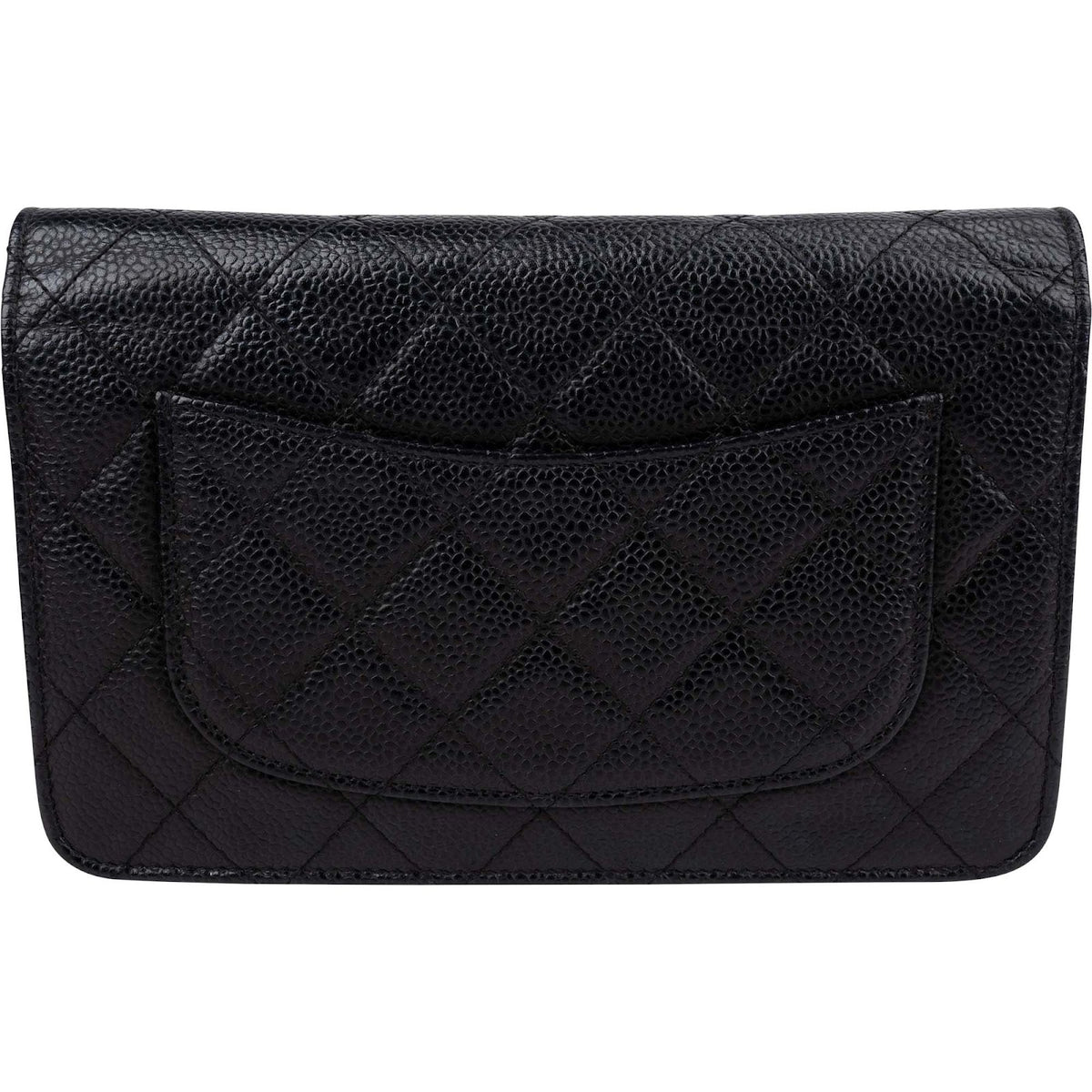 Chanel Quilted Caviar Leather CC Wallet On Chain Crossbody Bag