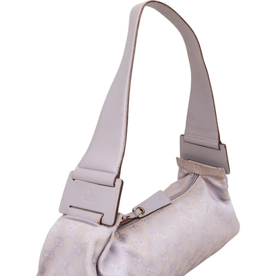Gucci Monogram GG Canvas Baguette Shoulder Bag