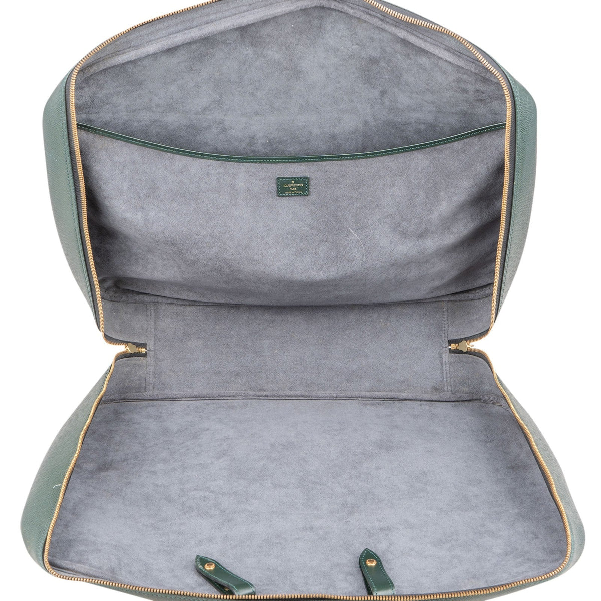 Louis Vuitton Green Taiga Leather Helanga Clip Travel Bag