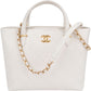 Chanel Stitching Caviar Leather Small Bowling Handbag