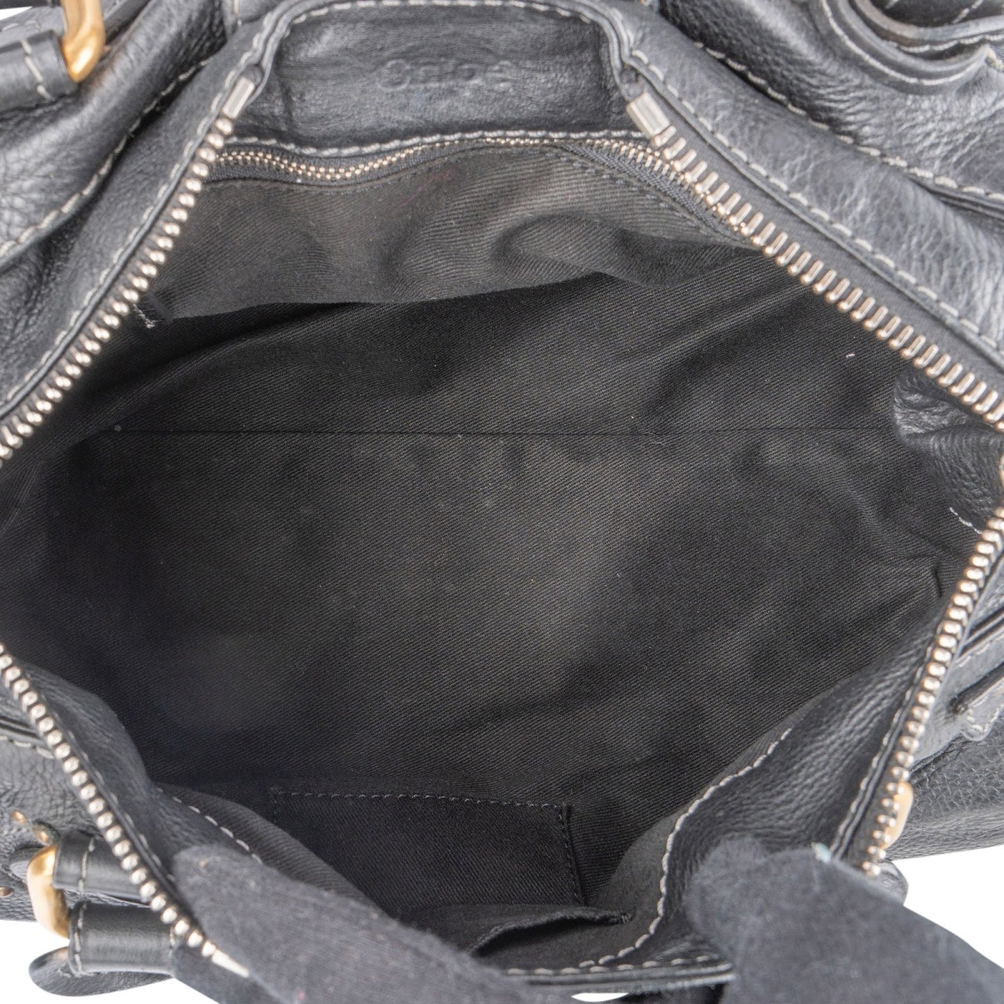 Chloé Pebbled Leather Paddington Satchel Handbag