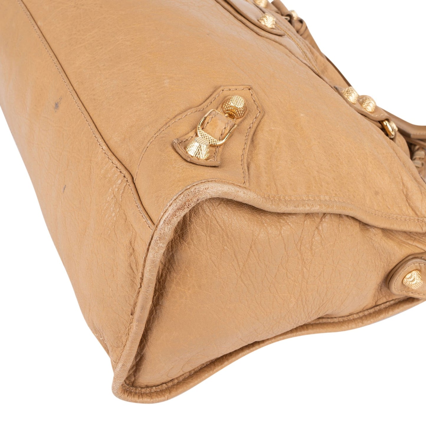Balenciaga Beige Leather City Handbag