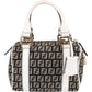 Fendi Monogram FF Mini Boston Handbag