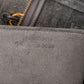 Celine Grey Leather Grained Calfskin Belt Handbag