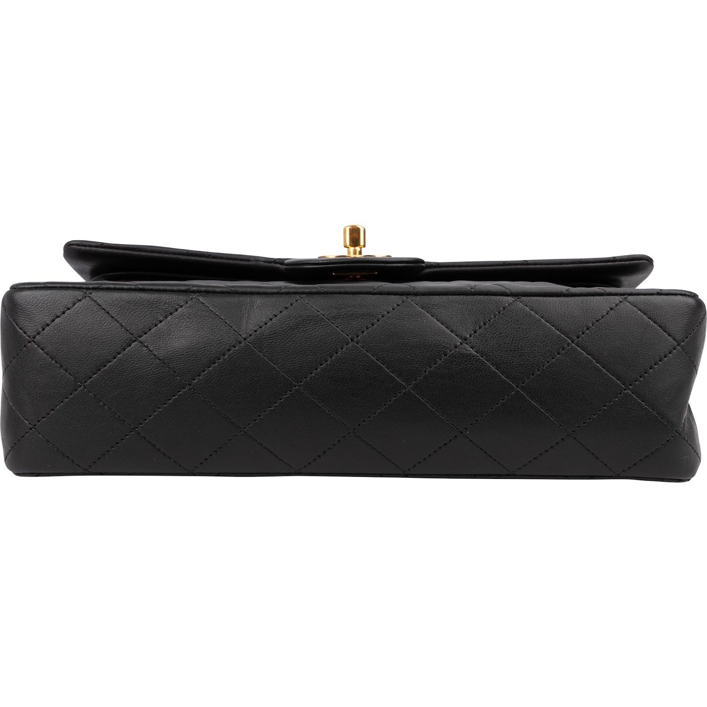 Chanel Quilted Lambskin 24K Gold Medium Double Flap Shoulder Bag